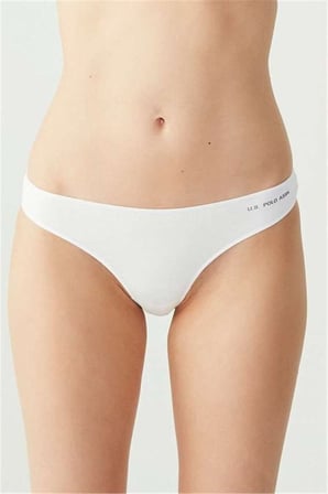 U.S. Polo Assn. Kadın 5'li Modal String, %47 modal %47 pamuk, %elastan