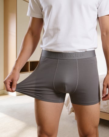 Erkek Füme Süper Soft Yumuşak Bambu Boxer, 95 bambu %5 elastan