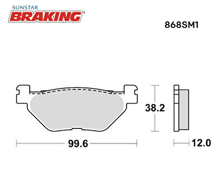 YARI METALİK ARKA FREN BALATASI / YAMAHA / T-MAX / 560cc / ARKA  / 2020-2021-2022