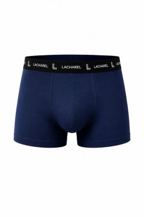 Erkek Likralı Pamuklu Nefes Alan Penye Boxer 3'lü Paket - Lacivert