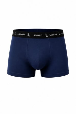 Erkek Likralı Pamuklu Nefes Alan Penye Boxer 3'lü Paket - Siyah - Gri - Lacivert