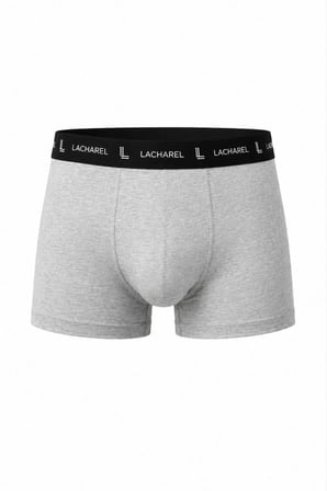 Erkek Likralı Pamuklu Nefes Alan Penye 6 Adet Boxer - Lacivert & Gri