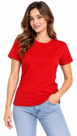 Kadın Basic Tişört Bisiklet Yaka Kısa Kol Günlük Yazlık Slim fit T-Shirt