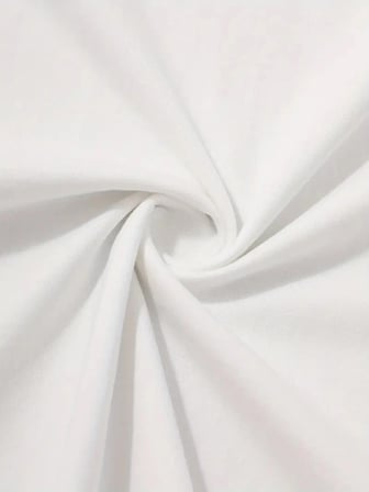 Erkek Kısa Kol Yazlık Tişört Bisiklet Yaka Baskılı Oversize T-Shirt - Beyaz