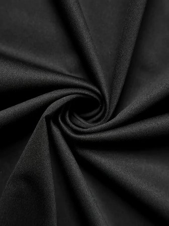 Benzersiz Sırt Baskılı Erkek Sokak Stili Bol Tişört - Nefes Alabilir Polyester, Makinede Yıkanabilir - Siyah