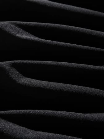 Erkek Dağ Grafikli Tişört, Yaz için Büyük Beden Rahat T-shirt - Siyah