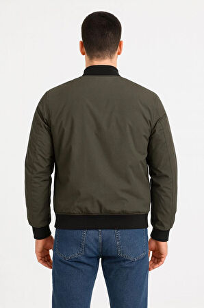 Erkek Bomber Mont Ceket - Haki