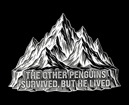 Kadın Nihilist Penguen Temalı Oversize Kapüşonlu Sweatshirt - Siyah