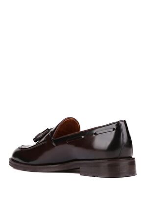 Shoetyle - Kahverengi Açma Deri Püsküllü Erkek Klasik Ayakkabı 250-7951