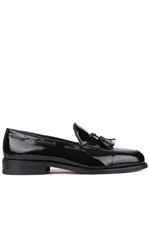 Shoetyle - Siyah Rugan Deri Erkek Klasik Ayakkabı 250-2350