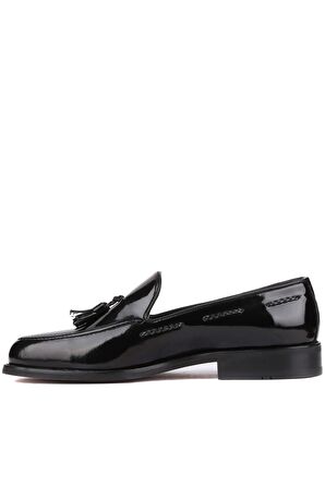 Shoetyle - Siyah Rugan Deri Erkek Klasik Ayakkabı 250-2350