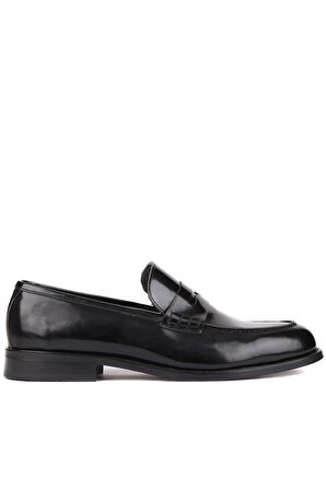 Shoetyle - Siyah Açma Deri Erkek Klasik Ayakkabı 250-2370