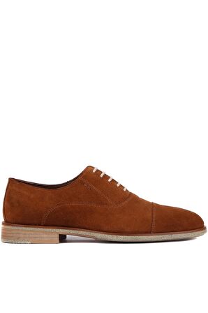 Shoetyle - Taba Süet Bağcıklı Erkek Klasik Ayakkabı 250-2030