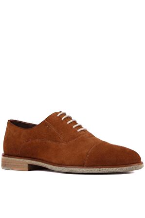 Shoetyle - Taba Süet Bağcıklı Erkek Klasik Ayakkabı 250-2030