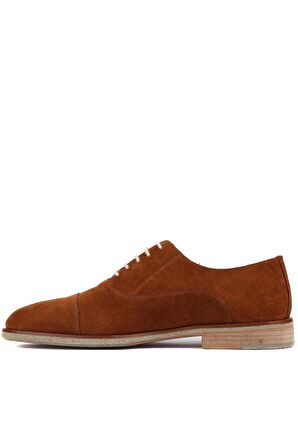 Shoetyle - Taba Süet Bağcıklı Erkek Klasik Ayakkabı 250-2030