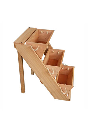 Basamak Ahşap Saksı