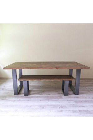 Ahşap Yemek Masa & Bank 180x80 Cm