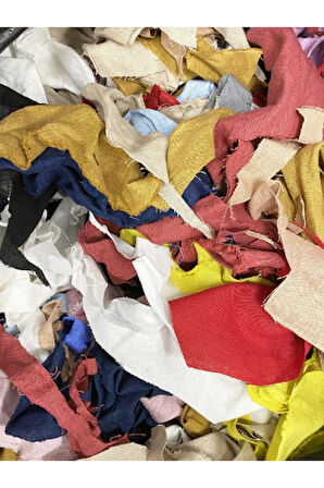 Çeşitli Renklerde Keten Kumaş Parçaları 0,5 Kg