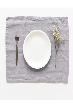 Açık Gri Amerikan Servis 2'li Set 35x45cm