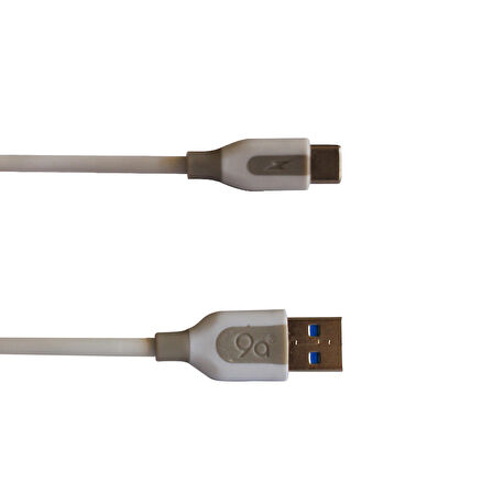 9A Type-C Hızlı Şarj Kablo 1M - Beyaz