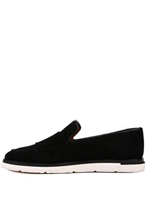 Shoetyle - Siyah Süet Tokalı Erkek Günlük Ayakkabı 250-2750-1