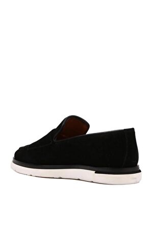 Shoetyle - Siyah Süet Tokalı Erkek Günlük Ayakkabı 250-2750-1