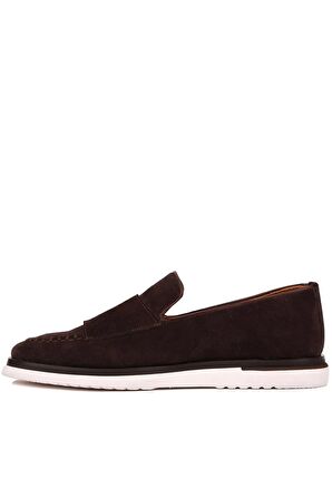 Shoetyle - Kahverengi Süet Tokalı Erkek Günlük Ayakkabı 250-2750-1