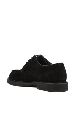 Shoetyle - Siyah Süet Deri Bağcıklı Erkek Günlük Ayakkabı 250-1617