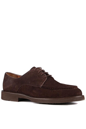 Shoetyle - Kahverengi Süet Deri Bağcıklı Erkek Günlük Ayakkabı 250-1617