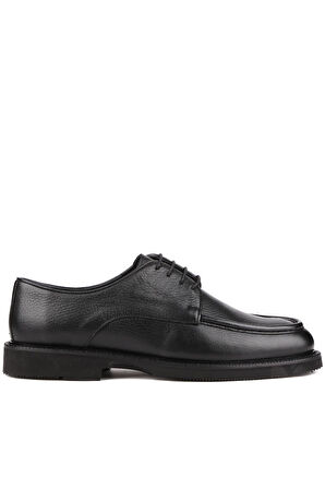 Shoetyle - Siyah Deri Bağcıklı Erkek Günlük Ayakkabı 250-1617