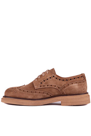 Shoetyle - Taba Hakiki Deri Bağcıklı Erkek Ayakkabı 666-3951