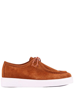 Shoetyle - Taba Süet Bağcıklı Erkek Günlük Ayakkabı 610-1004-1