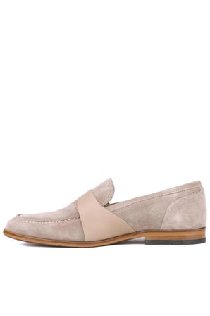 Shoetyle - Bej Hakiki Süet Deri Erkek Klasik Ayakkabı 115-K580