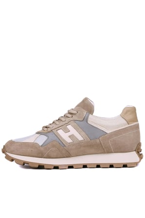 Shoetyle - Bej Hakiki Süet Deri Bağcıklı Erkek Sneaker 115-K586
