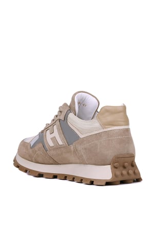 Shoetyle - Bej Hakiki Süet Deri Bağcıklı Erkek Sneaker 115-K586