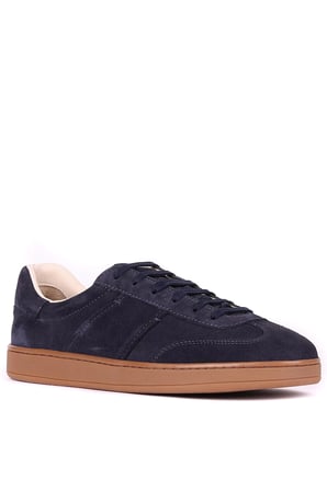 Shoetyle - Hakiki Süet Deri Lacivert Renk Erkek Sneaker - 666-SH-10-129