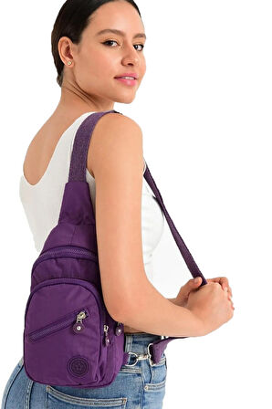 Bizoon 1030 fermuarlı bayan bodybag çapraz çanta