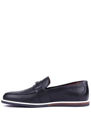 Shoetyle - Hakiki Deri Siyah Renk Erkek Loafer - 900-5219