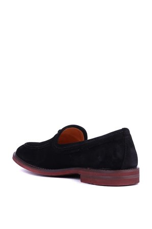 Shoetyle - Hakiki Süet Deri Siyah Renk Erkek Loafer - 900-4792