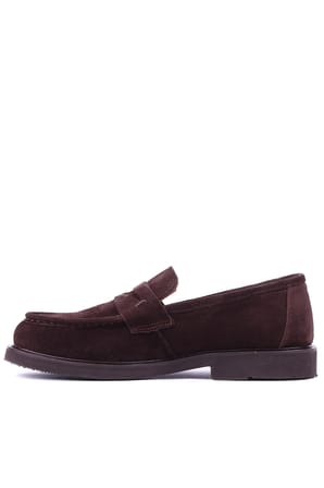 Shoetyle - Hakiki Süet Deri Kahverengi Erkek Loafer - 250-1975