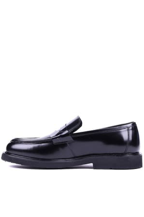 Shoetyle - Hakiki Siyah Açma Deri Erkek Loafer - 250-1975