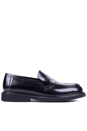 Shoetyle - Hakiki Siyah Açma Deri Erkek Loafer - 250-1975