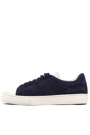 Shoetyle - Hakiki Süet Deri Lacivert Renk Erkek Sneaker - 666-03-80