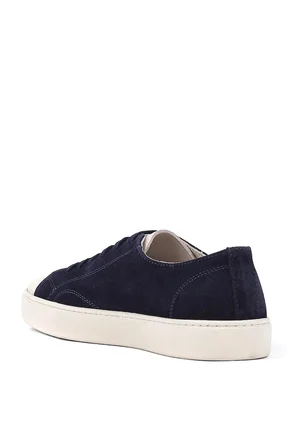 Shoetyle - Hakiki Süet Deri Lacivert Renk Erkek Sneaker - 666-01-03 