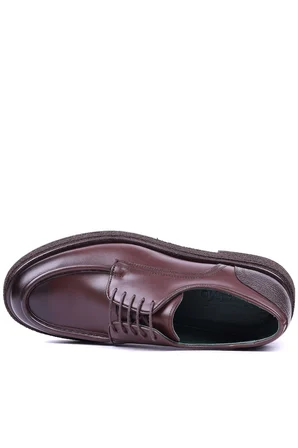 Shoetyle - Hakiki Deri Kahverengi Günlük Erkek Ayakkabı - 250-760-01