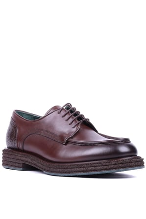 Shoetyle - Hakiki Deri Kahverengi Günlük Erkek Ayakkabı - 250-760-01