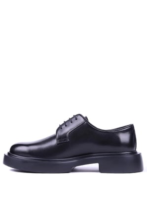 Shoetyle - Hakiki Deri Siyah Renk Günlük Erkek Ayakkabı - 250-12-450
