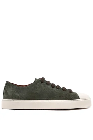 Shoetyle - Haki Hakiki Süet Bağcıklı Erkek Sneaker 666-25