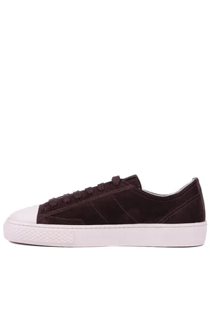 Shoetyle - Hakiki Süet Deri Kahverengi Erkek Sneaker - 666-0386 