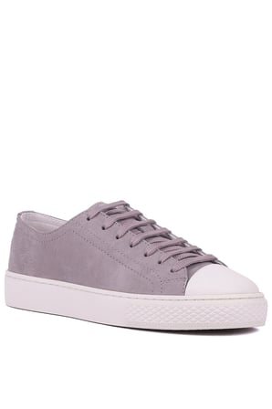 Shoetyle - Hakiki Nubuk Deri Vizon Rengi Erkek Sneaker - 666-0381